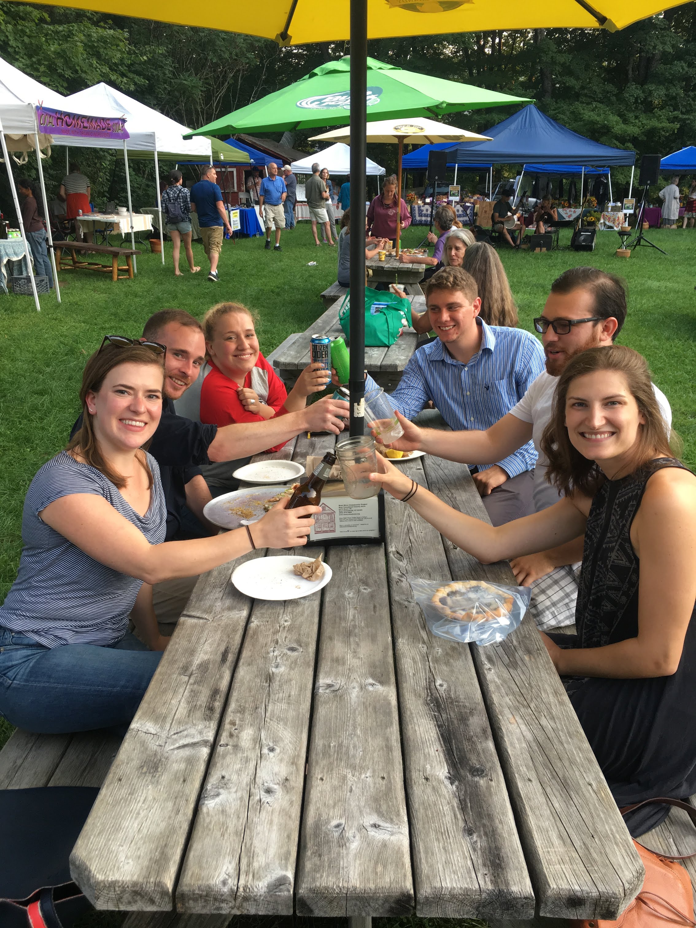 Young Professionals enjoy the community atmosphere at the W. Townshend Country Store Pizza Night