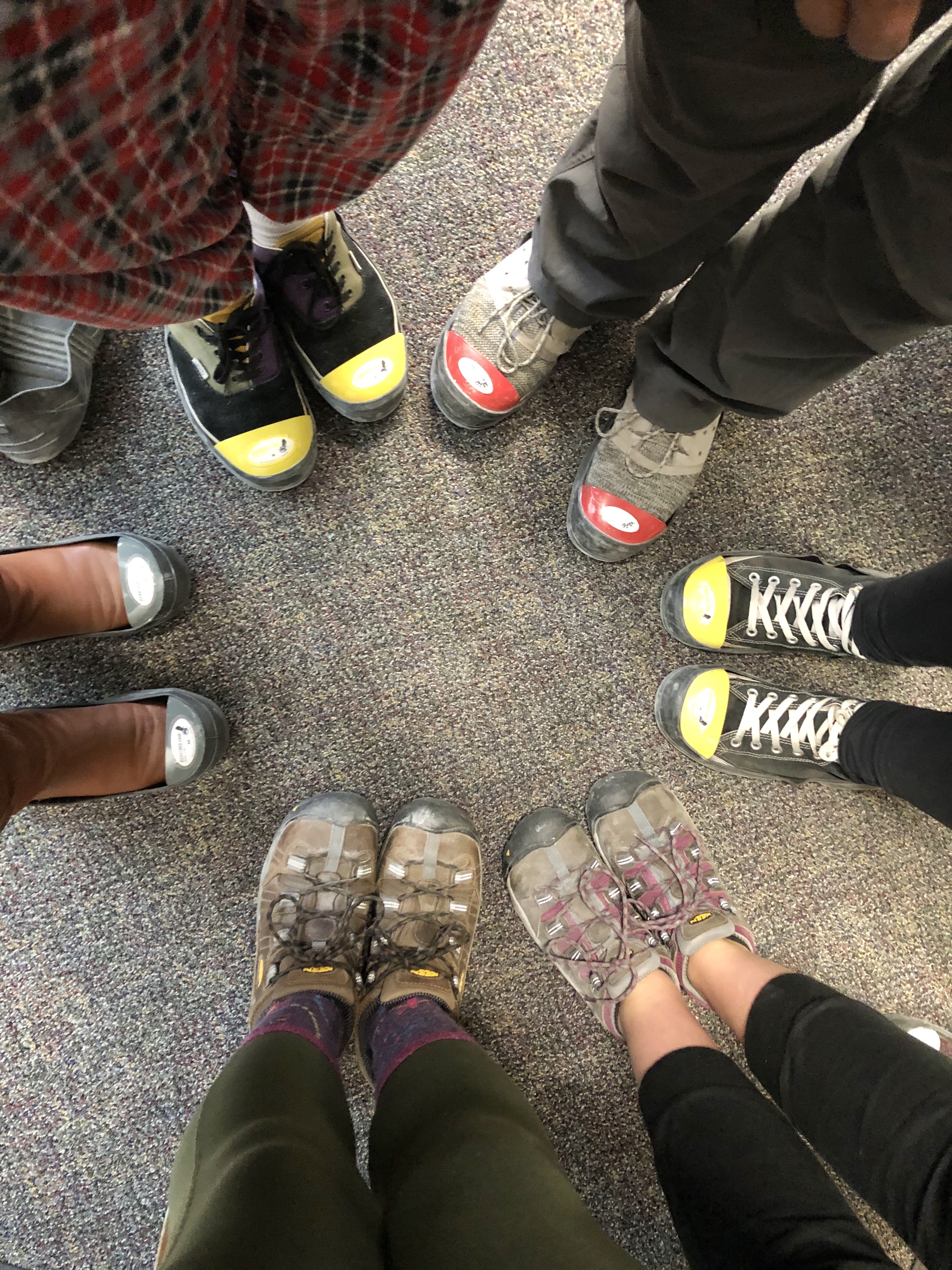 Students Wear Special Shoes On The Floor At Fulflex.