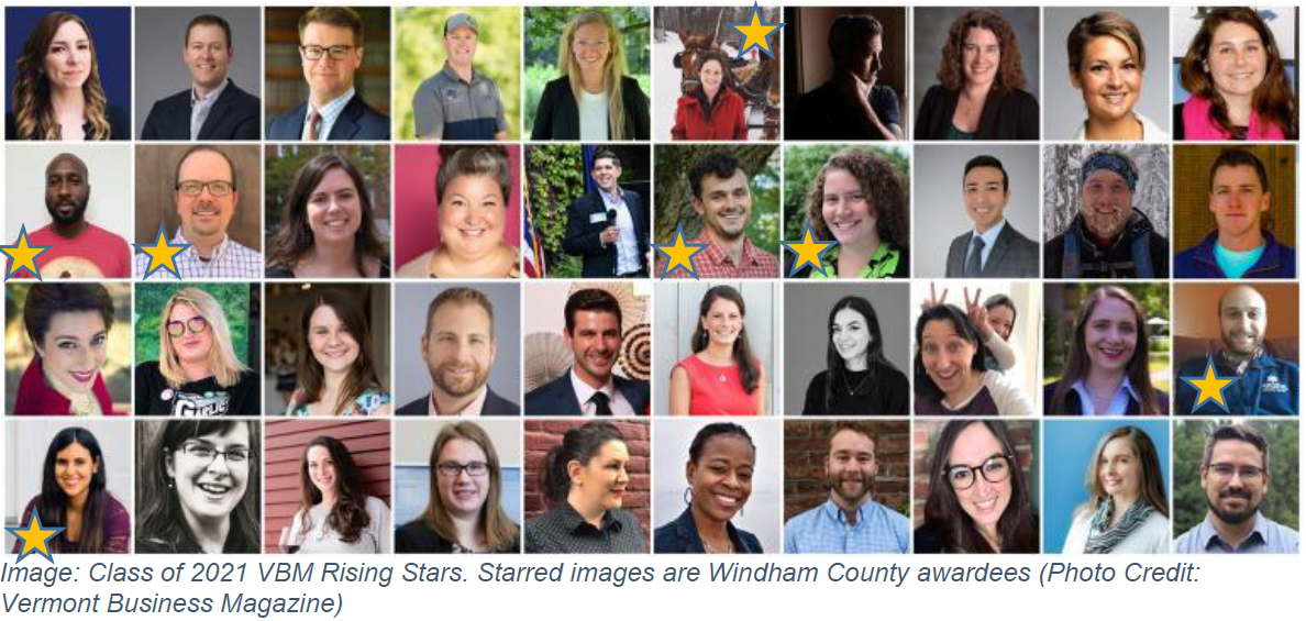 7 Vermont Rising Stars Named from Windham, Class of 2021 Recognized by Vermont Business Magazine