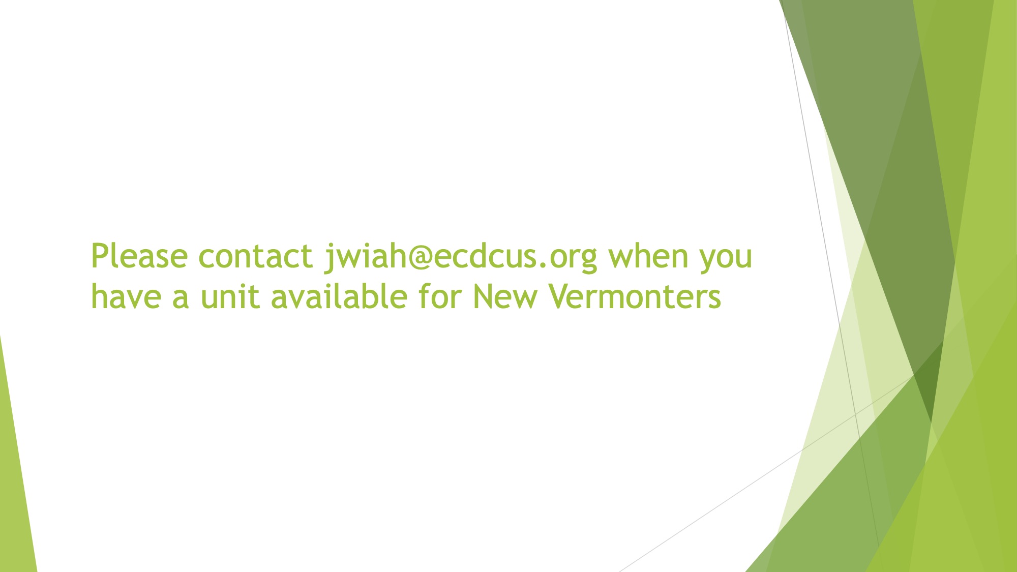 Renting To New Vermonters Webinar