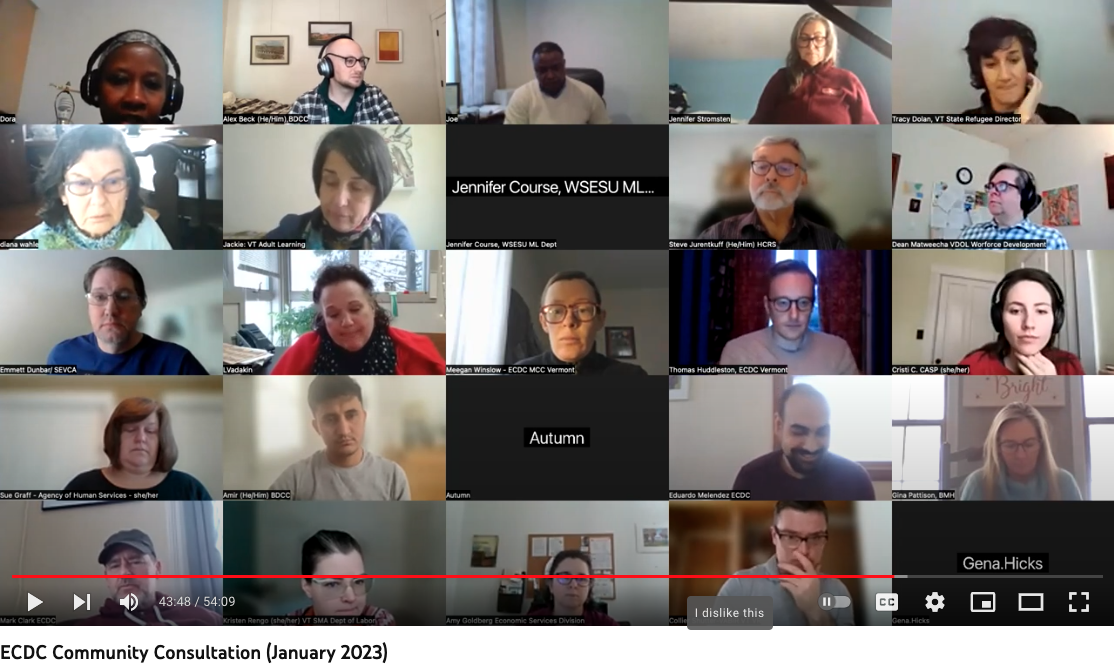 First Quarterly Refugee “Community Consultation” Of 2023 – View Recording