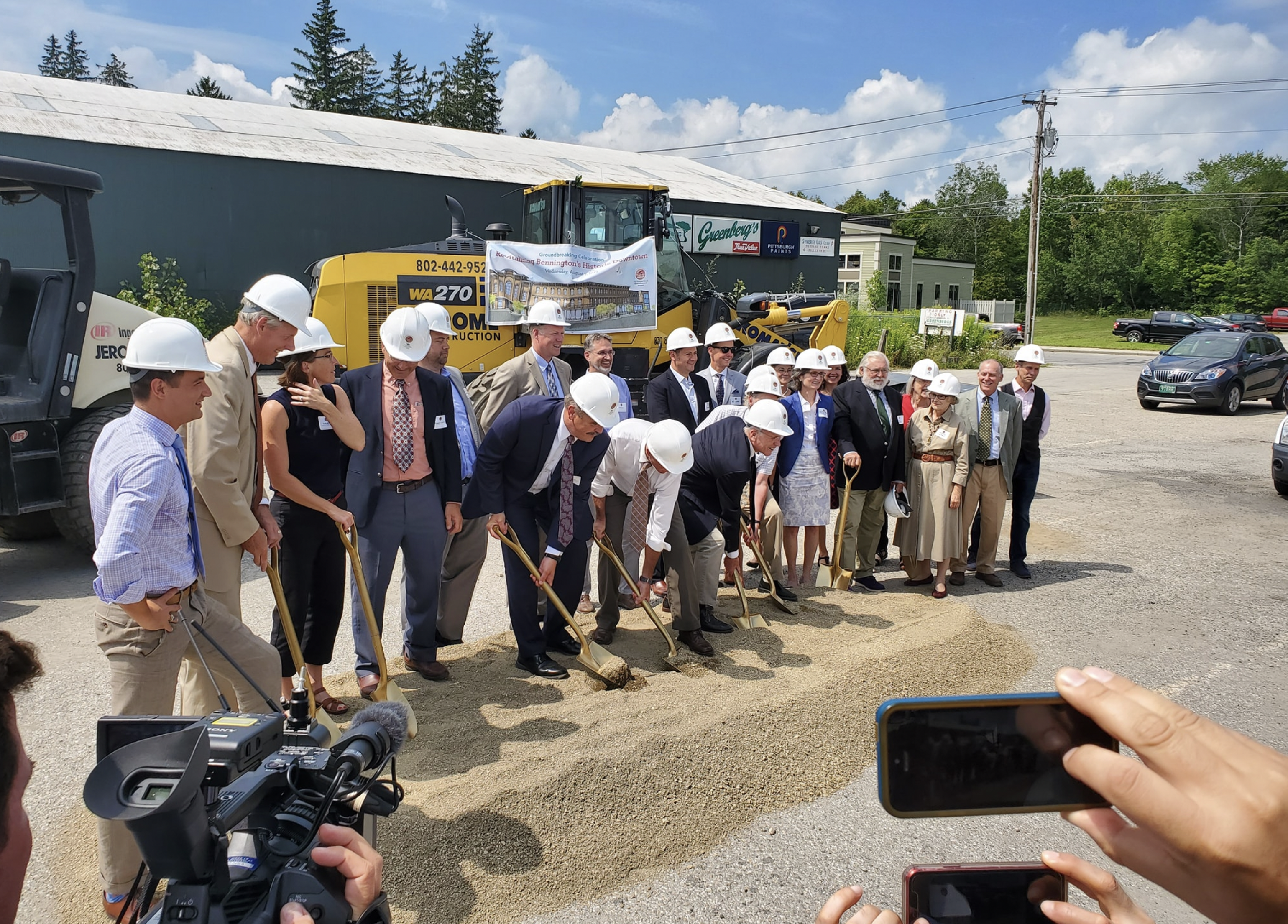 Breaking Ground For Phase 2 Of The Putnam Block Redevelopment In Downtown Bennington