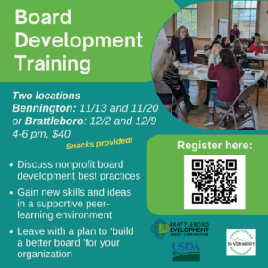 Board Development Training: Brattleboro