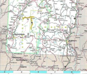 Southern Vermont map