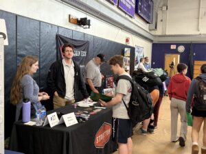 Students at a table